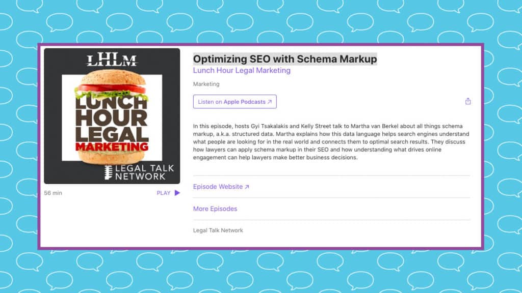 SEO Podcast - Legal Talk Network with Martha van Berkel