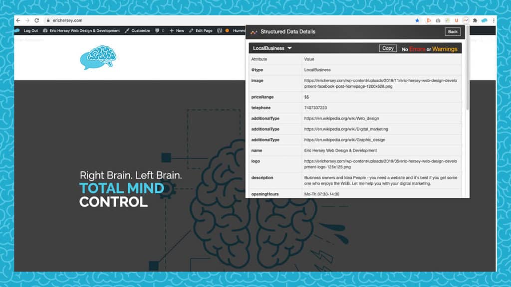 Structured Data Chrome Tool