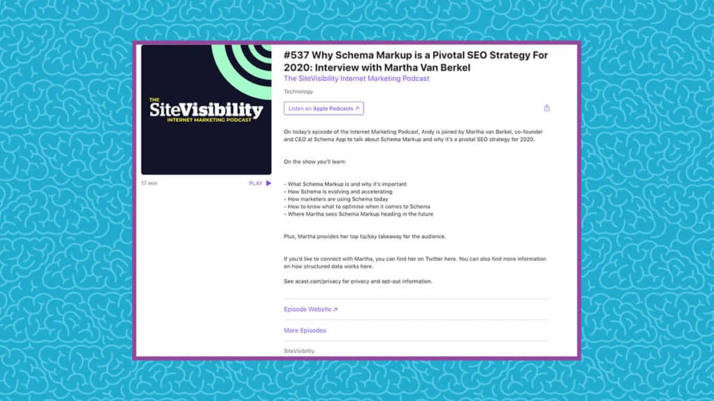 SEO Podcast - SiteVisibility with Martha van Berkel