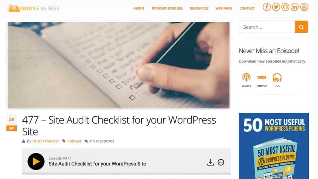 Your Website Engineer Website Audit Checklist