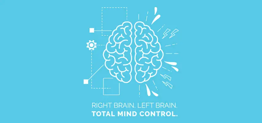 Eric Hersey Web Design Signature Logo - Right Brain. Left Brain. Total Mind Control.